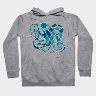 Great Octopus Silhouette with Pattern Hoodie